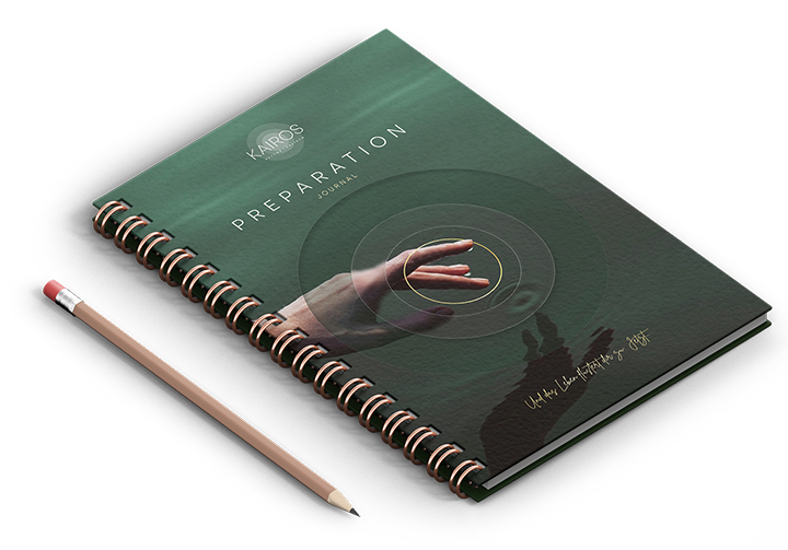 Notizbuch "Preparation" von Kairos mit Bleistift.